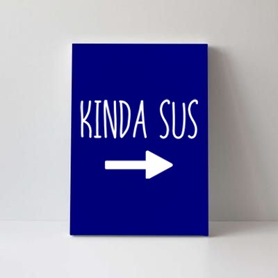 Kinda Sus Arrow Gaming Meme Matching Halloween Costume Funny Gift Canvas