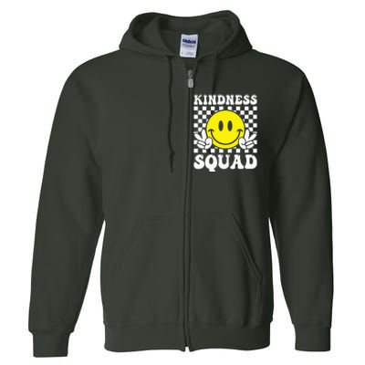 Kindness Squad Anti Bullying Unity Day Orange Full Zip Hoodie