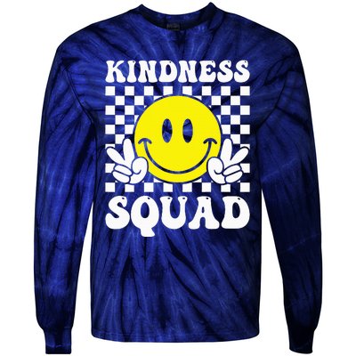 Kindness Squad Anti Bullying Unity Day Orange Tie-Dye Long Sleeve Shirt