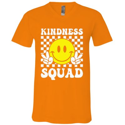 Kindness Squad Anti Bullying Unity Day Orange V-Neck T-Shirt