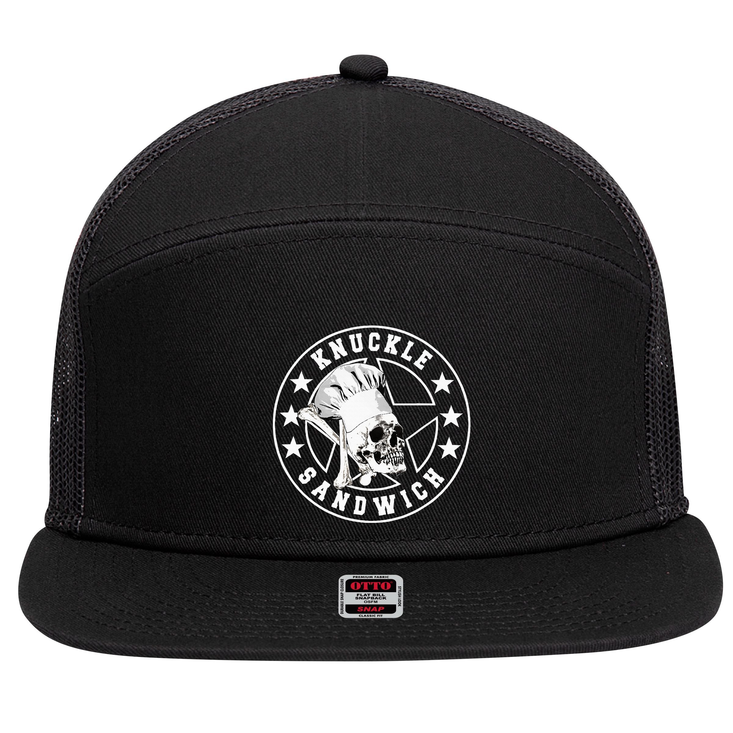 Knuckle Sandwich All Star Knockout White 7 Panel Mesh Trucker Snapback Hat