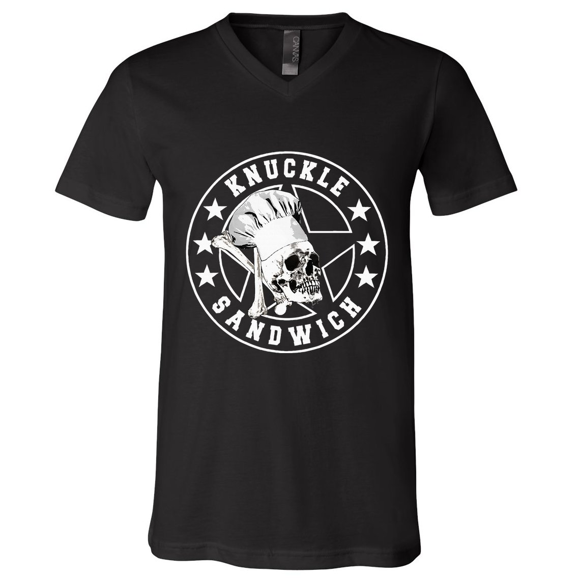 Knuckle Sandwich All Star Knockout White V-Neck T-Shirt