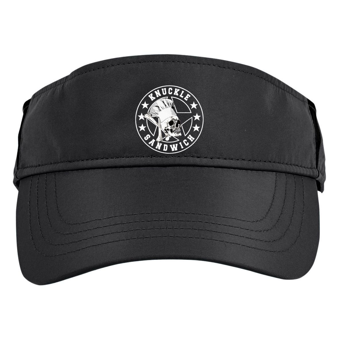 Knuckle Sandwich All Star Knockout White Adult Drive Performance Visor