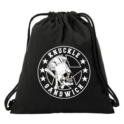 Knuckle Sandwich All Star Knockout White Drawstring Bag