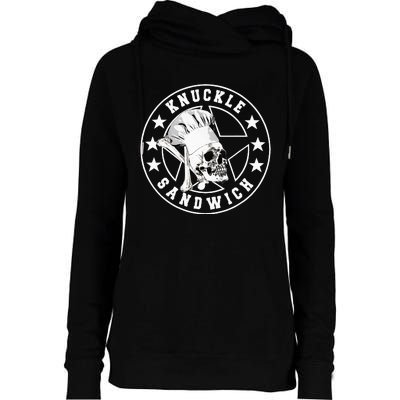 Knuckle Sandwich All Star Knockout White Womens Funnel Neck Pullover Hood