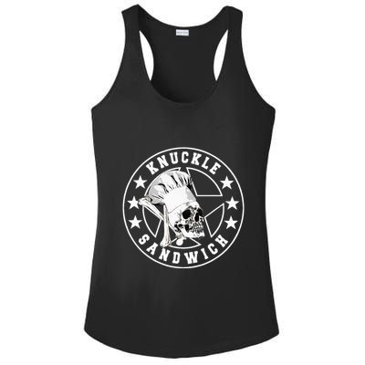 Knuckle Sandwich All Star Knockout White Ladies PosiCharge Competitor Racerback Tank