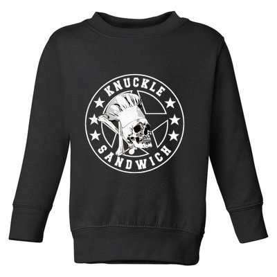 Knuckle Sandwich All Star Knockout White Toddler Sweatshirt