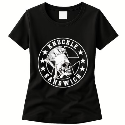 Knuckle Sandwich All Star Knockout White Womens T-Shirt