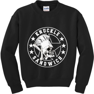 Knuckle Sandwich All Star Knockout White Kids Sweatshirt