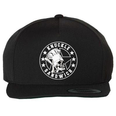 Knuckle Sandwich All Star Knockout White Wool Snapback Cap