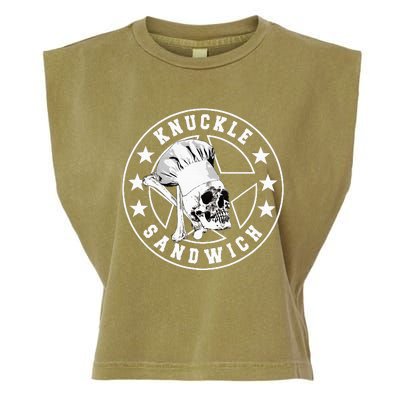 Knuckle Sandwich All Star Knockout White Garment-Dyed Women's Muscle Tee