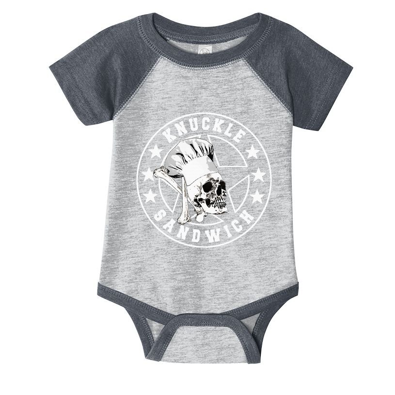 Knuckle Sandwich All Star Knockout White Infant Baby Jersey Bodysuit