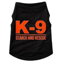 K9 Search And Rescue Sar Emergency Search Team Uniform Doggie Tank
