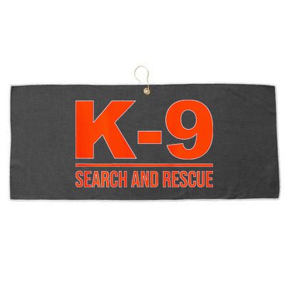 K9 Search And Rescue Sar Emergency Search Team Uniform Large Microfiber Waffle Golf Towel