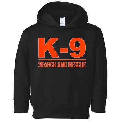 K9 Search And Rescue Sar Emergency Search Team Uniform Toddler Hoodie