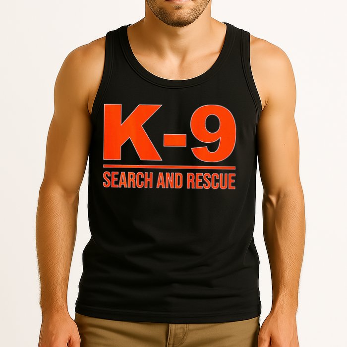 K9 Search And Rescue Sar Emergency Search Team Uniform Tank Top