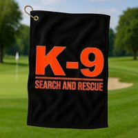 K9 Search And Rescue Sar Emergency Search Team Uniform Golf Towel
