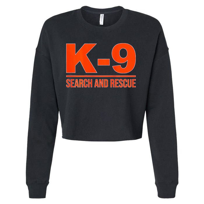 K9 Search And Rescue Sar Emergency Search Team Uniform Cropped Pullover Crew