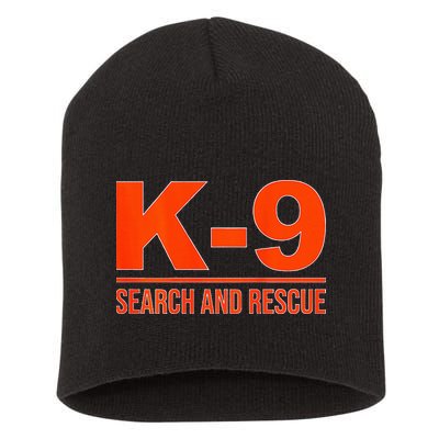 K9 Search And Rescue Sar Emergency Search Team Uniform Short Acrylic Beanie
