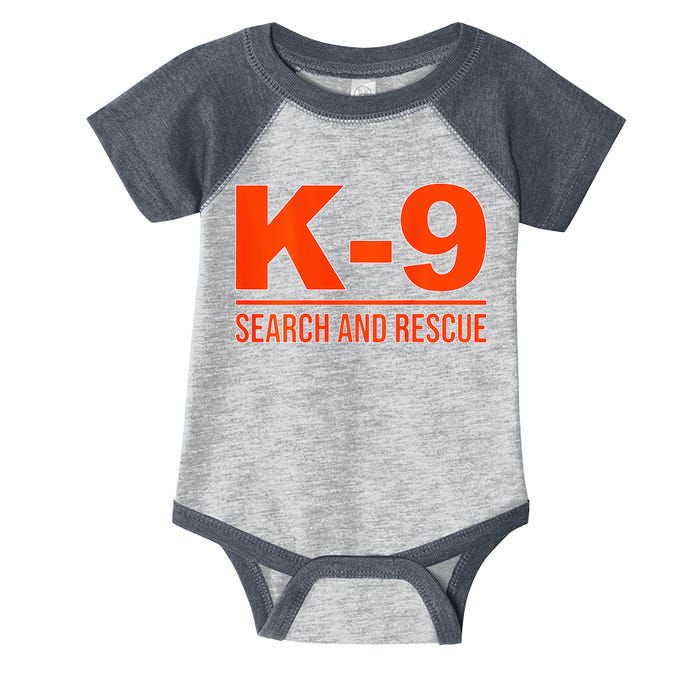 K9 Search And Rescue Sar Emergency Search Team Uniform Infant Baby Jersey Bodysuit