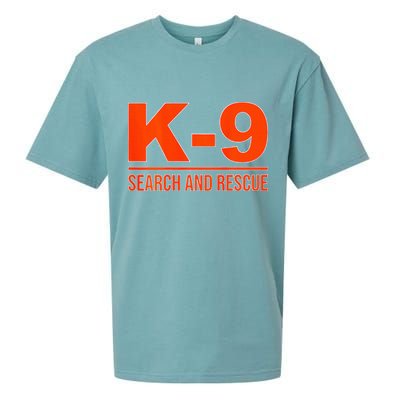 K9 Search And Rescue Sar Emergency Search Team Uniform Sueded Cloud Jersey T-Shirt