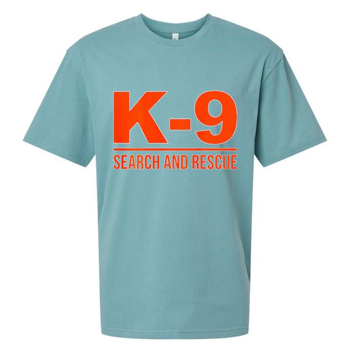 K9 Search And Rescue Sar Emergency Search Team Uniform Sueded Cloud Jersey T-Shirt