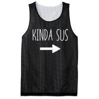 Kinda Sus Arrow Gaming Meme Matching Halloween Costume Funny Mesh Reversible Basketball Jersey Tank