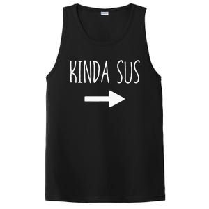 Kinda Sus Arrow Gaming Meme Matching Halloween Costume Funny PosiCharge Competitor Tank