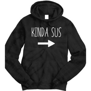 Kinda Sus Arrow Gaming Meme Matching Halloween Costume Funny Tie Dye Hoodie