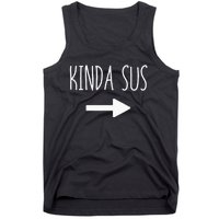 Kinda Sus Arrow Gaming Meme Matching Halloween Costume Funny Tank Top