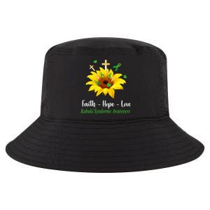 Kabuki Syndrome Awareness Faith Hope Love Sunflower Cool Comfort Performance Bucket Hat