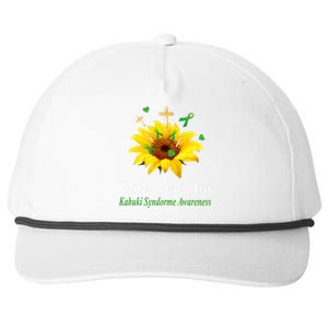 Kabuki Syndrome Awareness Faith Hope Love Sunflower Snapback Five-Panel Rope Hat