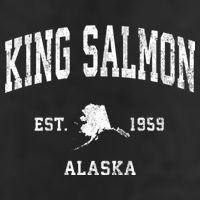 King Salmon Alaska Ak Vintage Athletic Hat