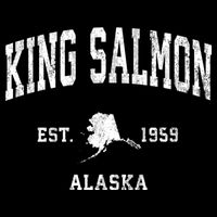 King Salmon Alaska Ak Vintage Athletic Toddler T-Shirt