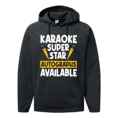 Karaoke Superstar Autographs Available KTV Singer Performance Fleece Hoodie