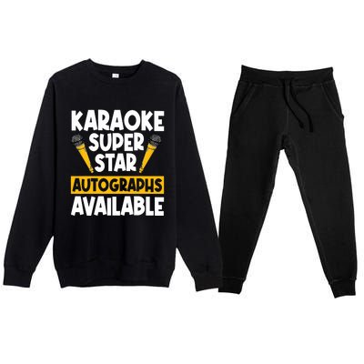 Karaoke Superstar Autographs Available KTV Singer Premium Crewneck Sweatsuit Set