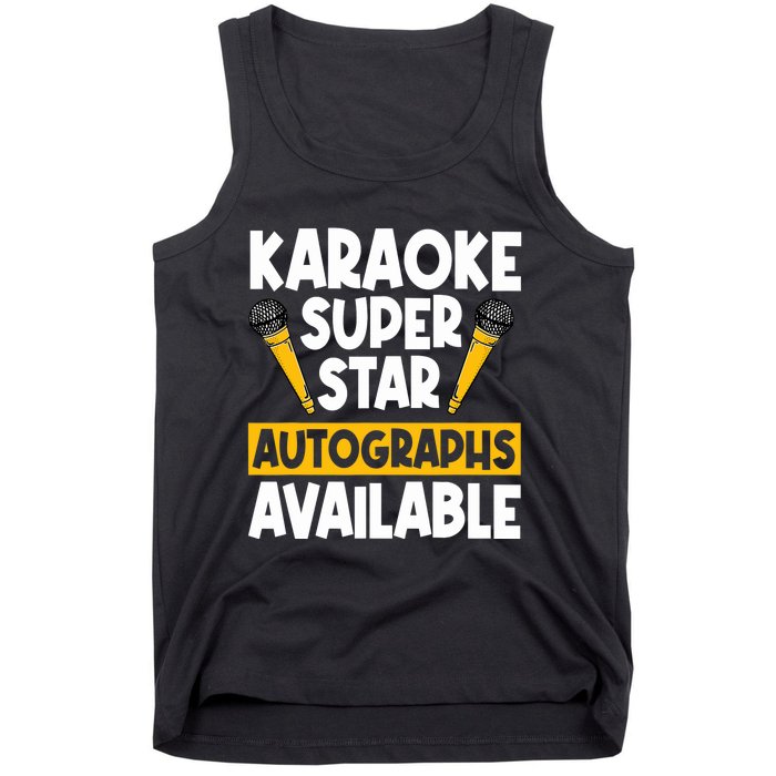 Karaoke Superstar Autographs Available KTV Singer Tank Top