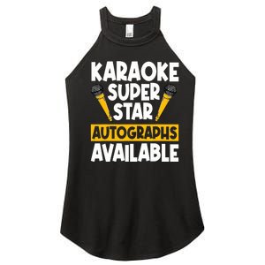 Karaoke Superstar Autographs Available KTV Singer Women's Perfect Tri Rocker Tank