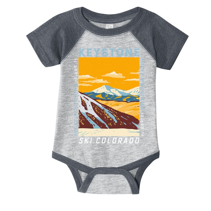Keystone Ski Area Colorado Distressed Vintage Infant Baby Jersey Bodysuit