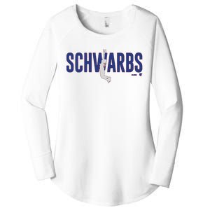 Kyle Schwarber Air Schwarbs Women's Perfect Tri Tunic Long Sleeve Shirt