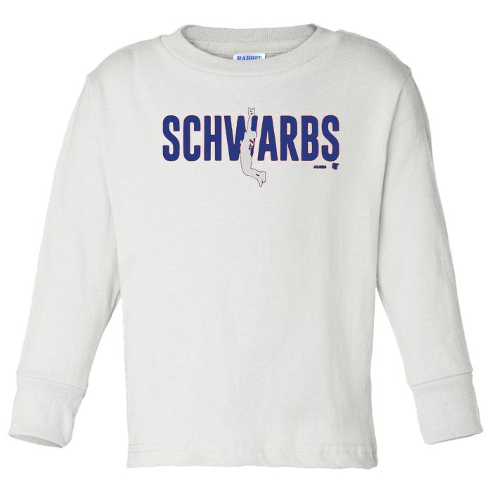 Kyle Schwarber Air Schwarbs Toddler Long Sleeve Shirt