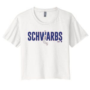 Kyle Schwarber Air Schwarbs Women's Crop Top Tee