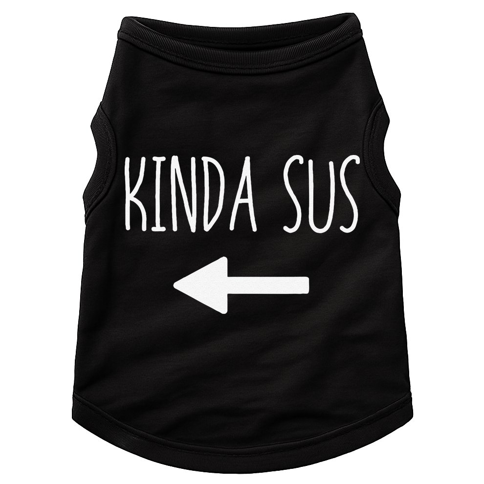 Kinda Sus Arrow Gaming Meme Matching Halloween Costume Funny Doggie Tank