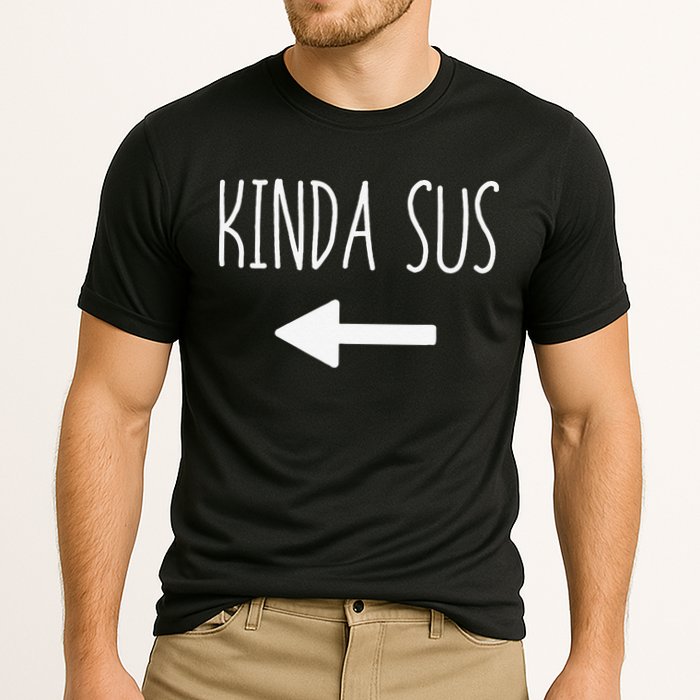Kinda Sus Arrow Gaming Meme Matching Halloween Costume Funny Cooling Performance Crew T-Shirt