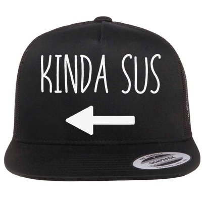 Kinda Sus Arrow Gaming Meme Matching Halloween Costume Funny Flatbill Hat