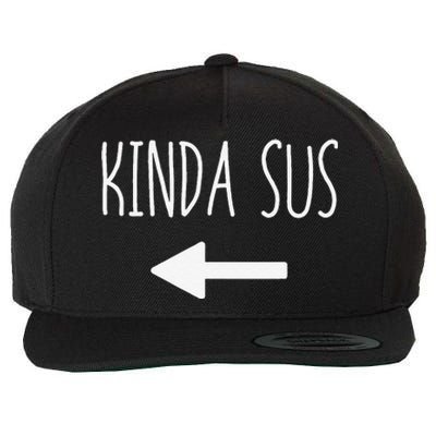 Kinda Sus Arrow Gaming Meme Matching Halloween Costume Funny Wool Snapback Cap