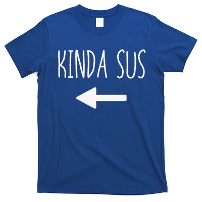 Kinda Sus Arrow Gaming Meme Matching Halloween Costume Funny T-Shirt