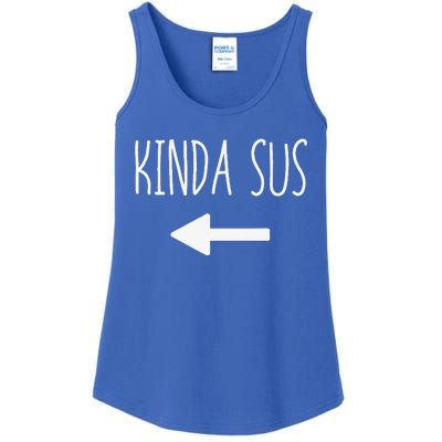 Kinda Sus Arrow Gaming Meme Matching Halloween Costume Funny Ladies Essential Tank