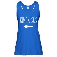 Kinda Sus Arrow Gaming Meme Matching Halloween Costume Funny Ladies Essential Flowy Tank