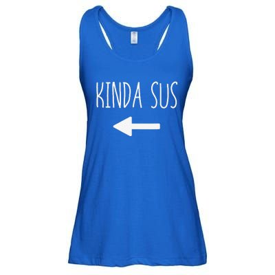 Kinda Sus Arrow Gaming Meme Matching Halloween Costume Funny Ladies Essential Flowy Tank